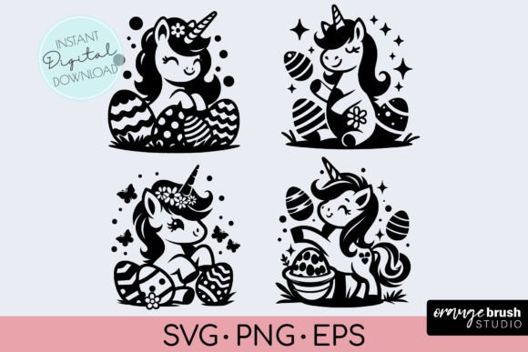 Download Easter Unicorn SVG Kids Easter SVG Files - Kids easter Collection