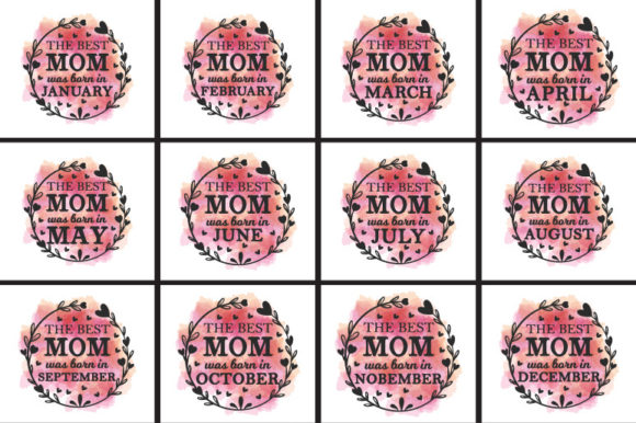 Download Mother Day Watercolor Floral SVG Bundle - Premium Bundle