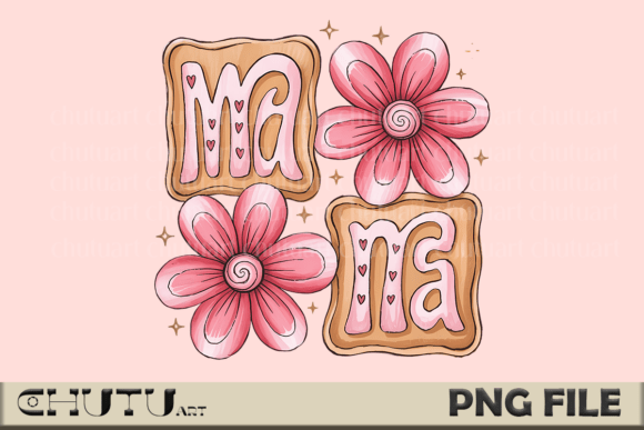 Download Mama Cookie Floral PNG for Mom Gift - Png for mom gift Collection