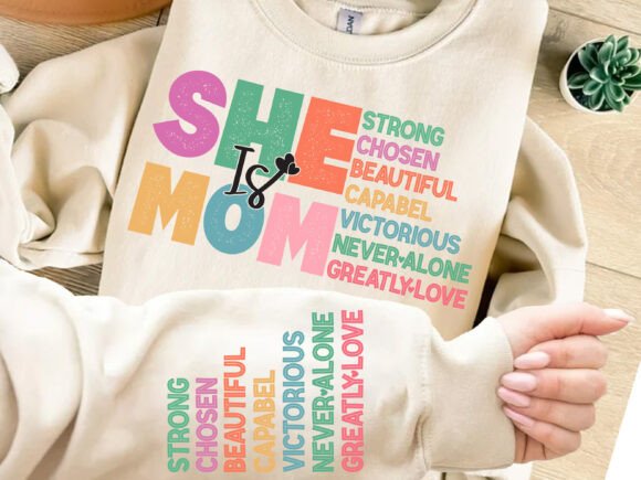 Download Bold She is Mom Svg Png, Gift for Mom - Premium Resources