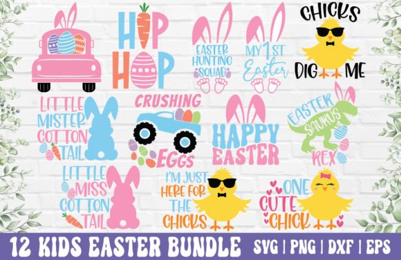 Download Easter SVG Bundle - Kids Easter PNG - Kids easter Collection