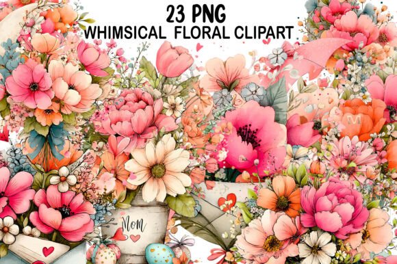 Download Whimsical Floral Clipart - Whimsical floral clipart Collection